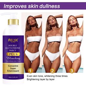 AILKE Discoloration Repair Serum with Glutathione for Stubborn Dark Spots, Sun Damage, Skin Glowing Face Serum, Paraben-Free (NET WT: Lotion)