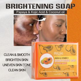 AILKE Collagen Lightening Kit, Cleansing, Moisturizer, Hydration, Blemish Removal Cream, Antioxidant, Brightening Body Lotion (Color: 150g Soap)