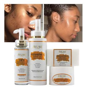 AILKE Vitamin C Brightening Body Lotion, Anti-Wrinkle, Skin Firming, Even Skin Tone Body Cream,With Hyaluronic Acid, Shea Butter (Color: 4 In 1 Set)
